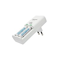 Panasonic Eneloop Cargador Compacto + 2 pilas AA 1900mAh