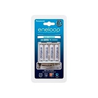 Panasonic Eneloop Cargador USB +4 pilas AA 1900mAh