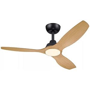 PHILIPS Olas  Ventilador de techo 132cm NegroMadera Led 24 W