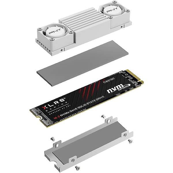 PNY CS3150 2TB  SSD M2 PCIe Gen5 x4 NVMe Disipador Blanco