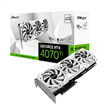 PNY GeForce RTX 4070 TI Verto White 12GB GDDR6X DLSS3  Tarjeta Gráfica Nvidia