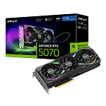 PNY GeForce RTX 5070 ARGB OC Triple Fan 12GB GDDR7 DLSS4  Tarjeta Gráfica Nvidia