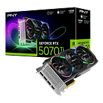 PNY GeForce RTX 5070 Ti ARGB OC Triple Fan 16GB GDDR7 DLSS4  Tarjeta Gráfica Nvidia