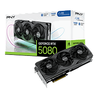 PNY GeForce RTX 5080 OC Triple Fan 16GB GDDR7 DLSS4 | Tarjeta Gráfica Nvidia