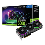 PNY GeForce RTX 5080 ARGB OC Triple Fan 16GB GDDR7 DLSS4  Tarjeta Gráfica Nvidia