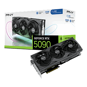 PNY GeForce RTX 5090 OC Triple Fan 32GB GDDR7 DLSS4  Tarjeta Gráfica Nvidia
