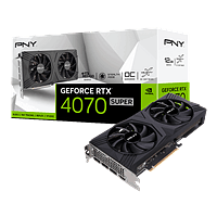 PNY GeForce RTX 4070 Super Verto 12GB GDDR6X DLSS3 | Tarjeta Gráfica Nvidia