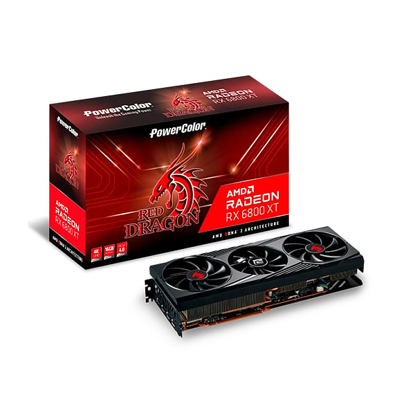 PowerColor Red Dragon Radeon RX6800 XT 16GB GDDR6  Tarjeta Gráfica AMD