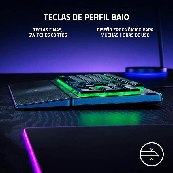 Razer Ornata V3 X  Teclado Gaming Switches Membrana Silenciosos