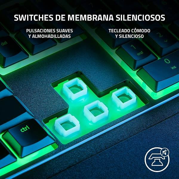 Razer Ornata V3 X  Teclado Gaming Switches Membrana Silenciosos