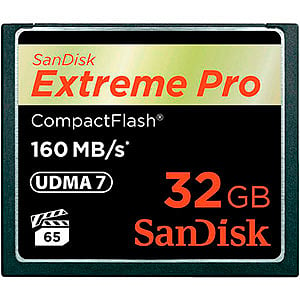 SanDisk Extreme Pro 32GB 160MBs  Tarjeta CompactFlash