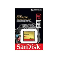 SanDisk Extreme 64GB 120MB/s 85MB/s - Tarjeta CompactFlash