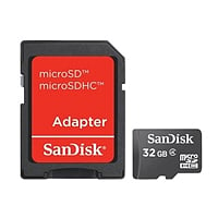 SanDisk 32GB clase 4 + adaptador - Tarjeta microSD