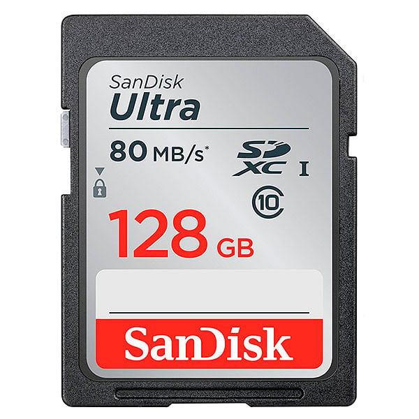 SanDisk Ultra 128GB 80MBs  Tarjeta SD