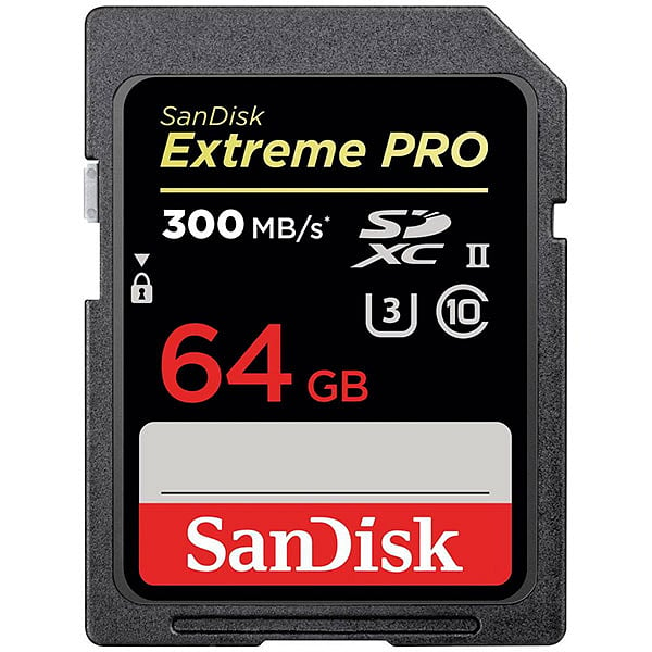 SanDisk Extreme Pro 64GB 300MBs UHSII  Tarjeta SD