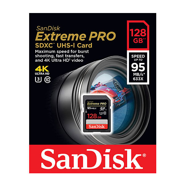 SanDisk Extreme Pro 128GB 95MBs 90MBs  Tarjeta SD