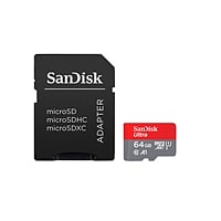 SanDisk Ultra Android 64GB 100MB/s c/adapt - Tarjeta microSD