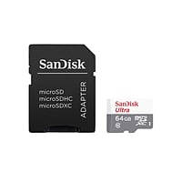 SanDisk Ultra 64GB 100MB/s c/adapt - Tarjeta microSD