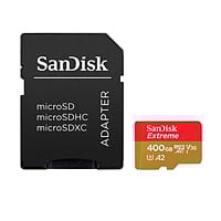 SanDisk Extreme 400GB 160MB/s c/Adap + Soft - MicroSD
