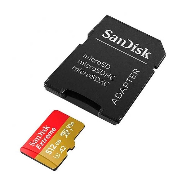 SanDisk Extreme 512GB 160MBs cAdap  Soft  MicroSD