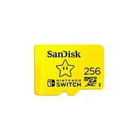 SanDisk Micro SD 256GB para Nintendo Switch Star - Memoria