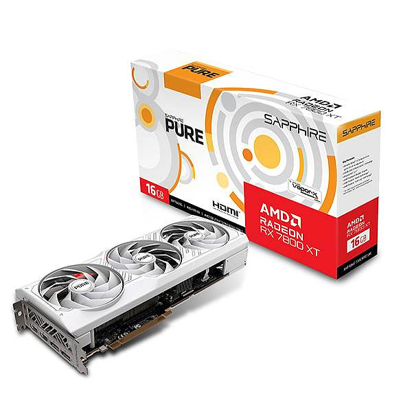 Sapphire Radeon RX 7800 XT Pure Gaming  16GB GDDR6  Tarjeta Gráfica AMD