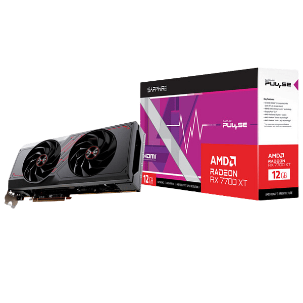 Sapphire Radeon RX 7700 XT Pulse Gaming 12GB GDDR6  Tarjeta Gráfica AMD