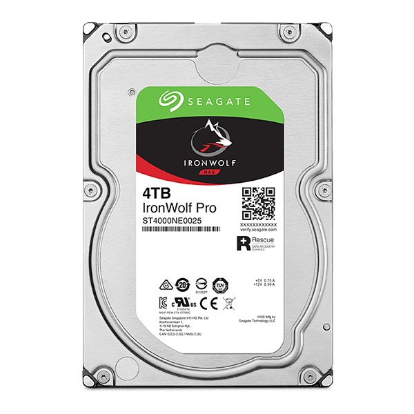 Seagate IronWolf Pro 4TB  Disco Duro 35 7200 RPM 256MB SATA