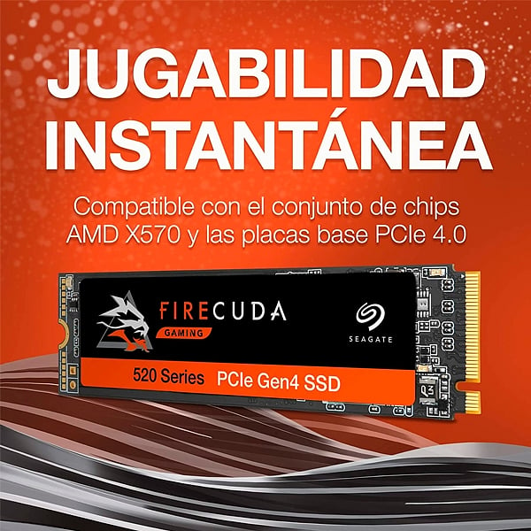 Seagate Firecuda Gaming 520 2TB M2 PCIe 40 x4 NVMe  SSD