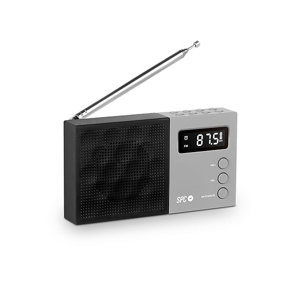 SPC Jetty Negra  Radio Despertador Portátil