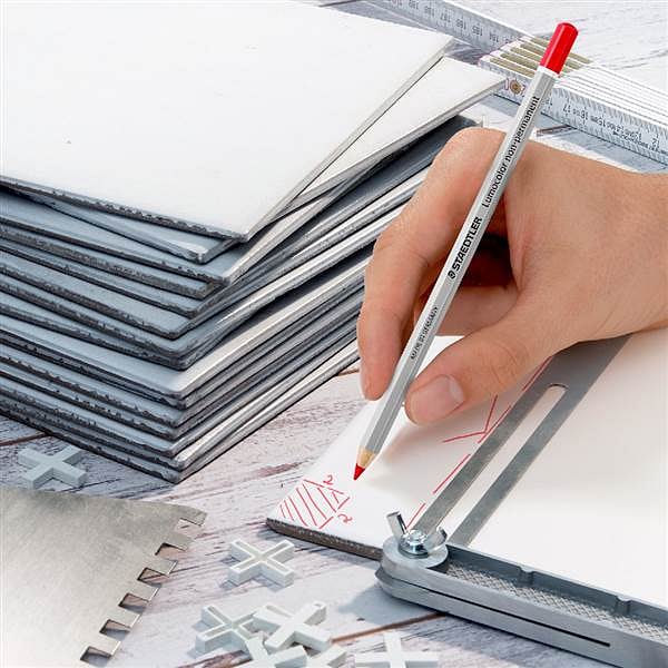 Lápiz NoPermanente Staedtler Lumocolor Omnichrom  Lapiz de color Rojo 12 Unidades