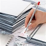 Lápiz NoPermanente Staedtler Lumocolor Omnichrom  Lapiz de color Rojo 12 Unidades