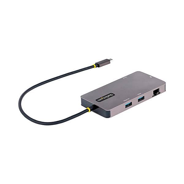 StarTechcom Adaptador Multipuertos USBC a 2x HDMI PD 100W Hub USB Red
