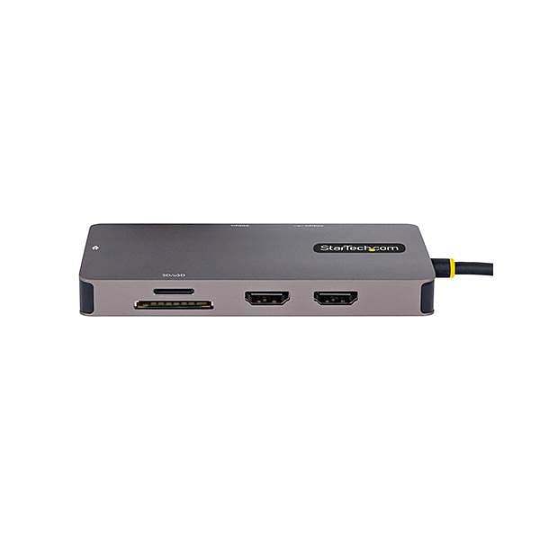 StarTechcom Adaptador Multipuertos USBC a 2x HDMI PD 100W Hub USB Red
