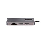 StarTechcom Adaptador Multipuertos USBC a 2x HDMI PD 100W Hub USB Red