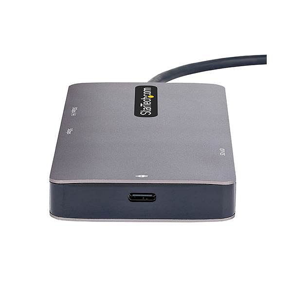 StarTechcom Adaptador Multipuertos USBC a 2x HDMI PD 100W Hub USB Red