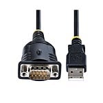 StarTechcom Cable de 1m USB a Serie Adaptador USB a Serial Win y Mac