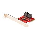 StarTechcom Tarjeta PCIe de 4 Puertos Controladora SATA 6Gbps ASM1164