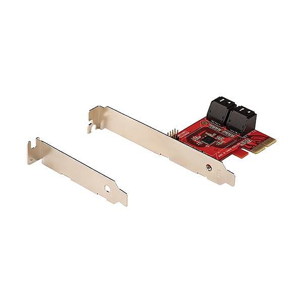 StarTechcom Tarjeta PCIe de 4 Puertos Controladora SATA 6Gbps ASM1164