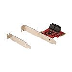 StarTechcom Tarjeta PCIe de 4 Puertos Controladora SATA 6Gbps ASM1164