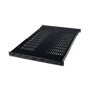 StarTechcom Estante Fijo para Rack con Profundidad Ajustable 1U