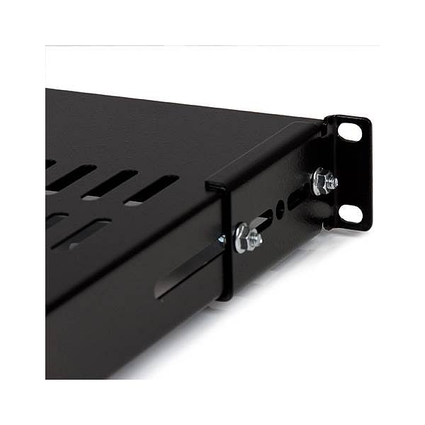 StarTechcom Estante Fijo para Rack con Profundidad Ajustable 1U