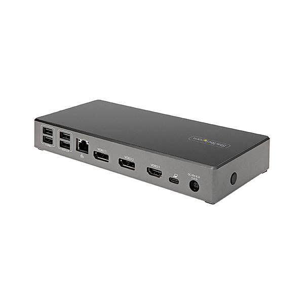 StarTechcom Docking Station USB C de 3 Monitores  USB Tipo C  PD 100W
