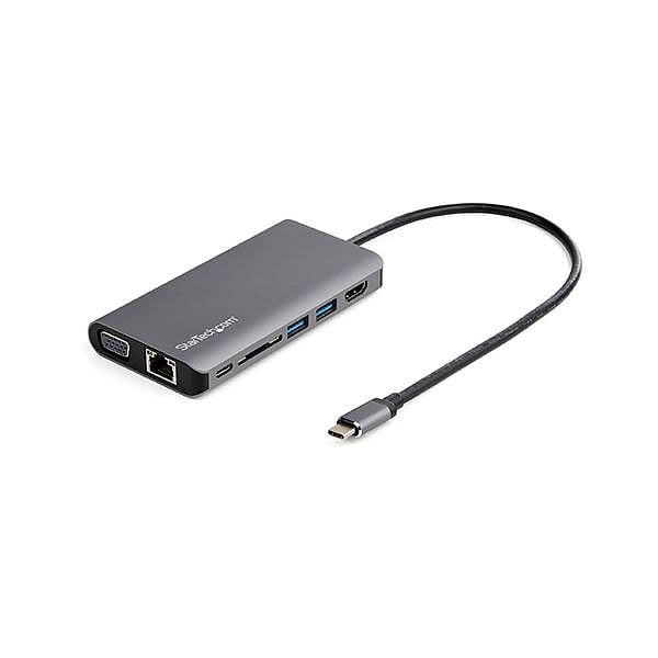 StarTechcom Adaptador Multipuertos USBC con HDMI o VGA Docking Station