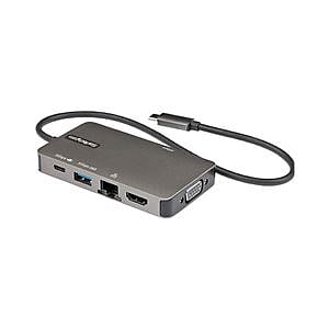 StarTechcom Docking Station USBC HDMI VGA Ethernet Hub USB  PD 100W