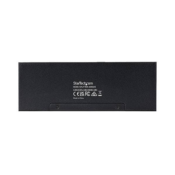 StarTechcom Splitter HDMI de 4 Puertos 4K 60Hz Escalador Incorporado