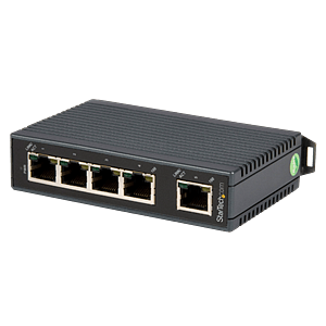 StarTechcom Ethernet 5P 10100 carril DIN  Switch