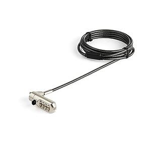 StarTechcom Cable 2m de Seguridad para Portátil para Ranura Nano