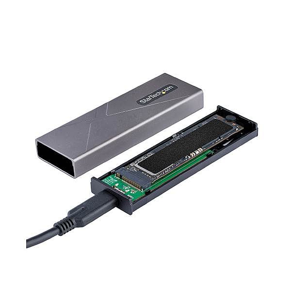 StarTechcom Caja Externa USBC para NVMe o SSD M2 PCIESATA  NGFF