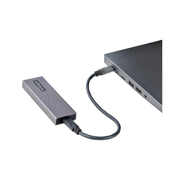 StarTechcom Caja Externa USBC para NVMe o SSD M2 PCIESATA  NGFF